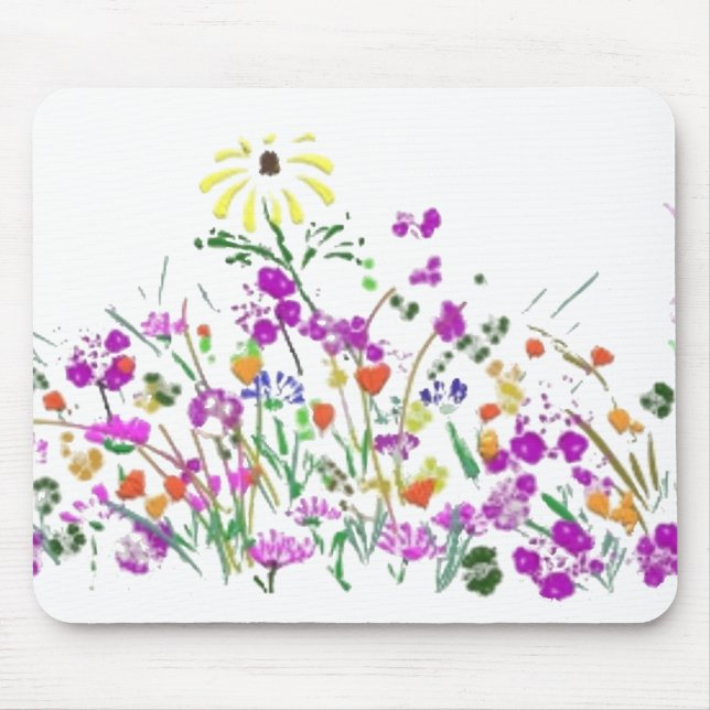 Mousepad Flores selvagens (Frente)