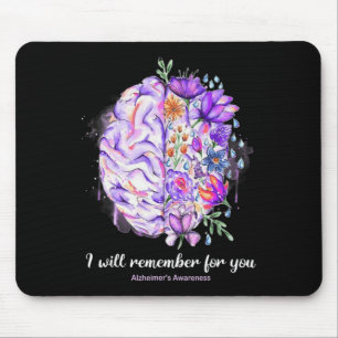 Mousepad Flores Selvagens Cérebros Lembram-Se De Vocês, Cér
