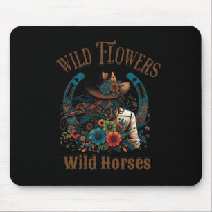 Mousepad Flores Selvagens de Cowgirl dos Sundes Meridionais