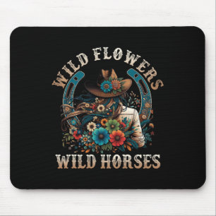 Mousepad Flores Selvagens de Cowgirl dos Sundes Meridionais