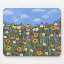 Mousepad Flores silvestres com Margaridas