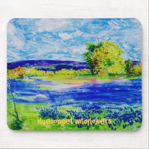 Mousepad flores silvestres de bluebonnet
