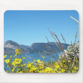 Mousepad Flores silvestres e lago do Parque Nacional Grand