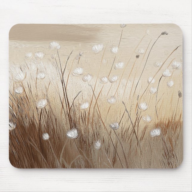 Mousepad Flores Silvestres Soprado pelo Vento #1  (Frente)