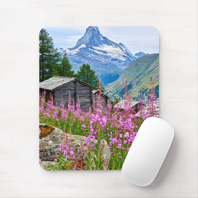 Mousepad Flores | Suiça de Verão (Com mouse)