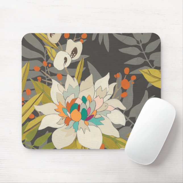 Mousepad Flores Tropicais (Com mouse)