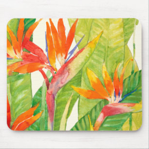 Mousepad Flores Tropicais Ave de Paraíso