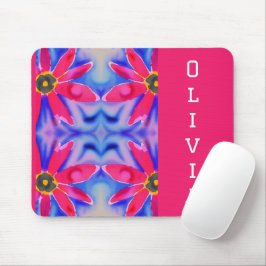 Mousepad flores tropicais cor d'água