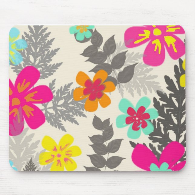 Mousepad Flores Tropicais Mouspad (Frente)