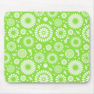 Mousepad Flores verdes de vindima