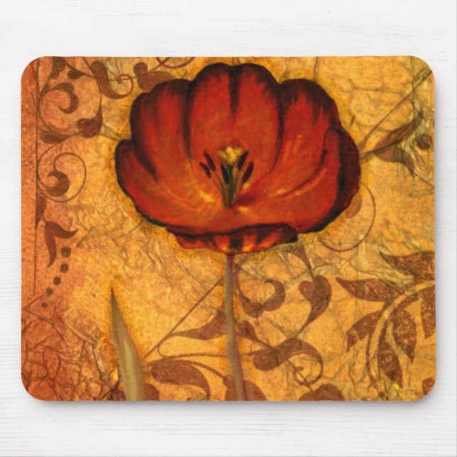 Mousepad Flores vermelhas mim (Frente)