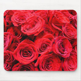 Mousepad Flores vermelhas rosas vermelhas Elegantes