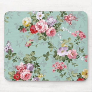 Mousepad Flores Vintage Pastel