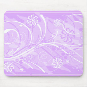 Mousepad flores violetas