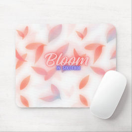 Mousepad Florescer Na Solidão Estética Floral Pastel Fofa