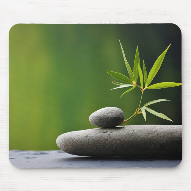 Mousepad Floresta Bambosa Tranquilo Natureza Pacífica (Frente)