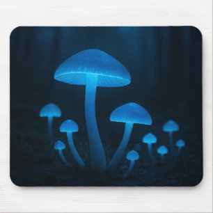 Mousepad Floresta Bioluminescente de Cogumelos