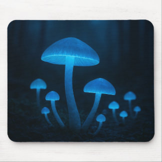 Mousepad Floresta Bioluminescente de Cogumelos