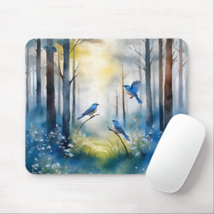 Mousepad Floresta Cênica de Azulejos da Mata