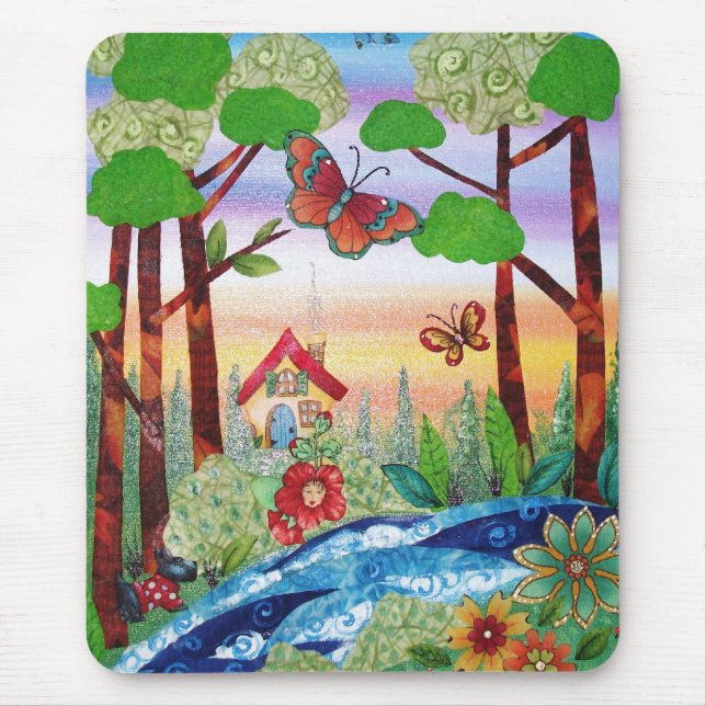 Mousepad Floresta da fantasia (Frente)