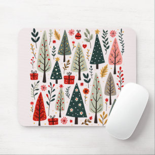 Mousepad Floresta de Árvore de Natal Whimsso