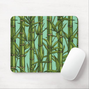 Mousepad Floresta de bambu em azul claro