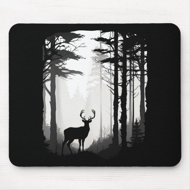 Mousepad Floresta de Cervos Vida Selvagem (Frente)