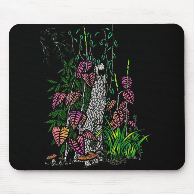 Mousepad Floresta de Chuva Neon (Frente)