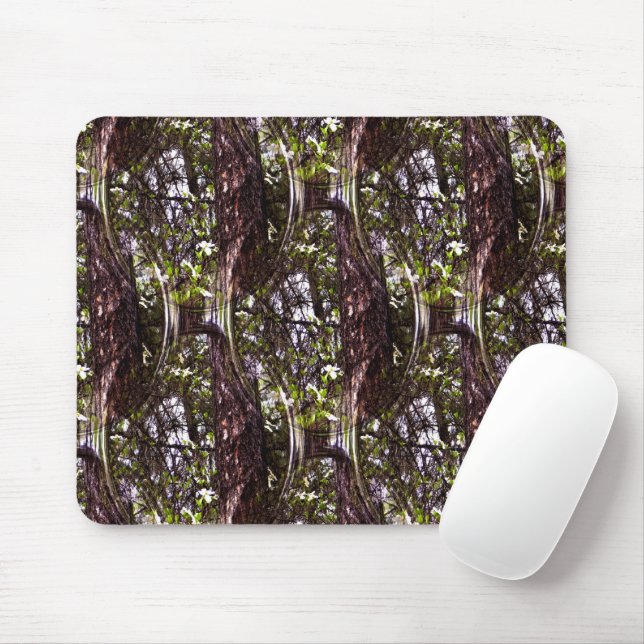 Mousepad Floresta de Dogwoods... (Com mouse)