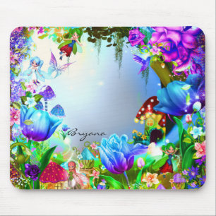 Mousepad Floresta de Fadas Encantada Computador Mágico