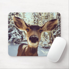 Mousepad Floresta de inverno Brown Deer