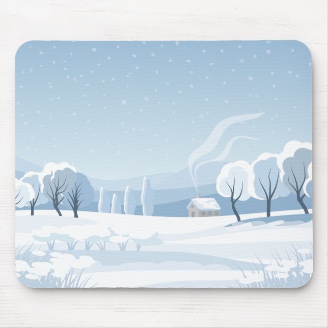 Mousepad Floresta de Neve (Frente)