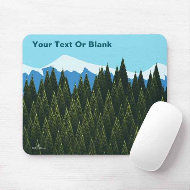 Mousepad Floresta Fractal (Com mouse)