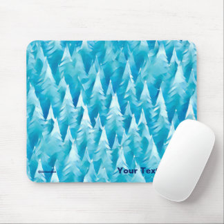 Mousepad Floresta Fractal Azul