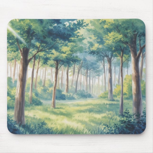 Mousepad Floresta Inspirada no Studio Ghibli (Frente)