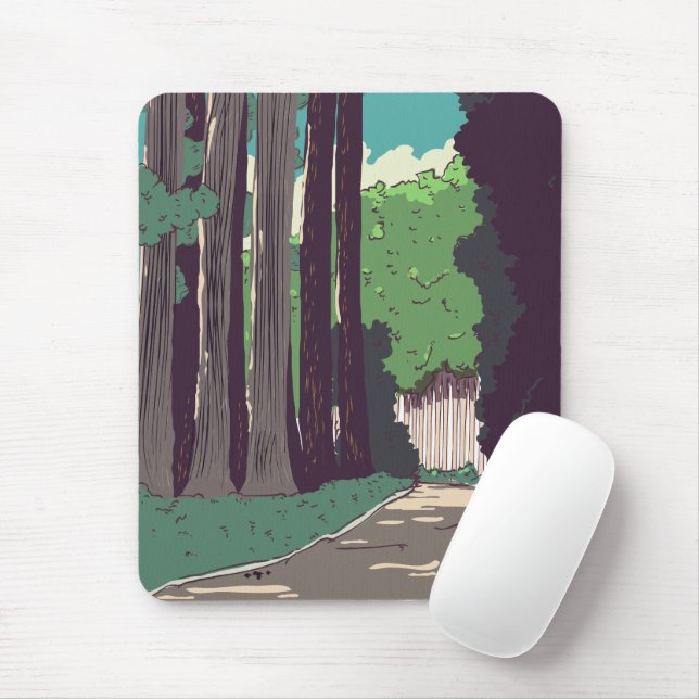 Mousepad Floresta Japonesa (Com mouse)