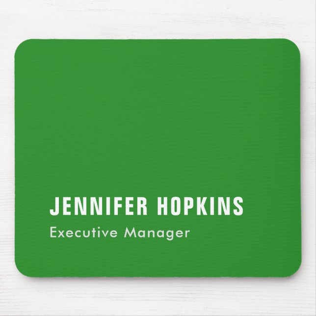 Mousepad Floresta moderna e profissional verde (Frente)