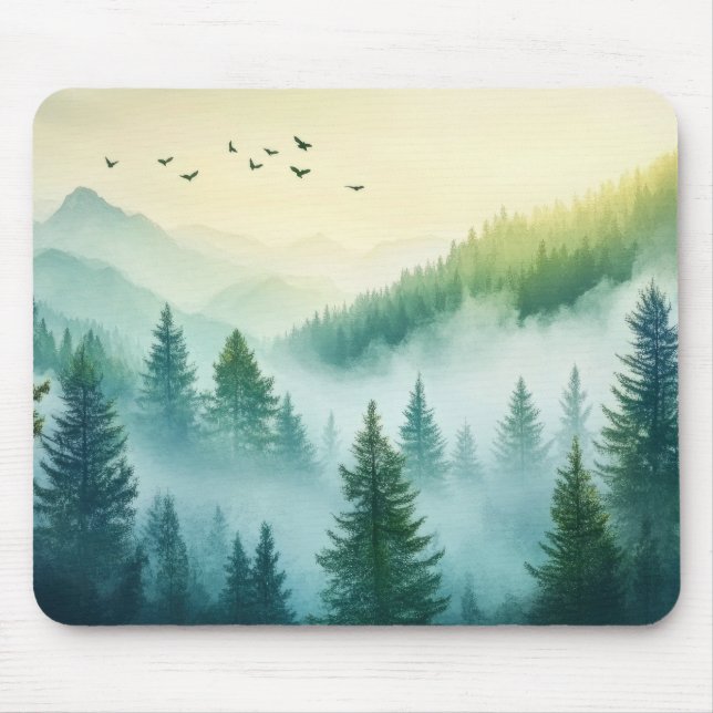 Mousepad Floresta Nebulosa (Frente)