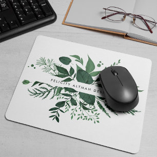 Mousepad Floresta Selvagem Verde Botânico Personalizado