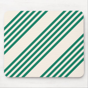 Mousepad Floresta verde e bege cinco faixas padrão