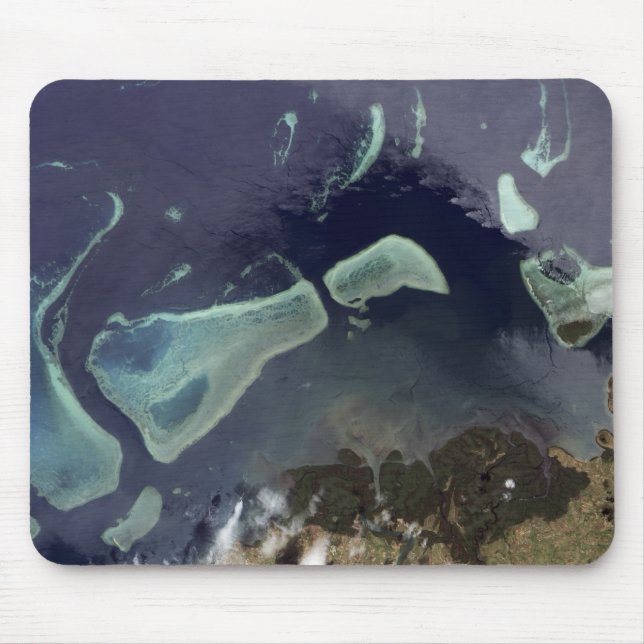 Mousepad Floresta verde profunda em terra (Frente)