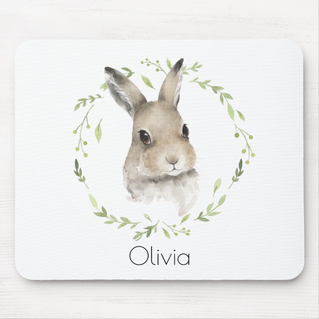 Mousepad Florestas Florestais Florestais Nome Coelhinho (Frente)