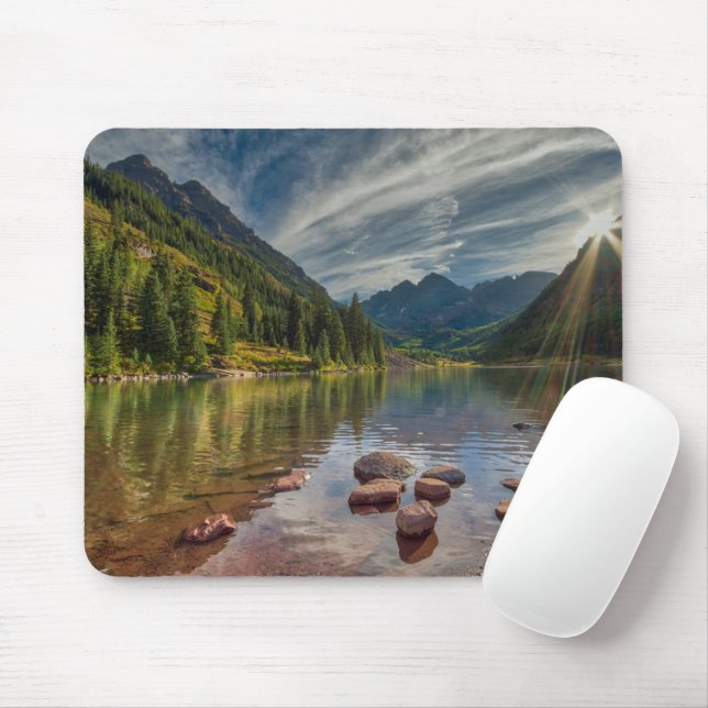 Mousepad Florestas | Maroon Bells Colorado (Com mouse)