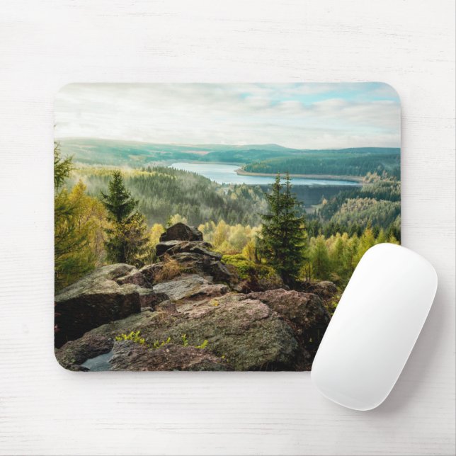 Mousepad Florestas | Montanhas Ore Alemanha (Com mouse)