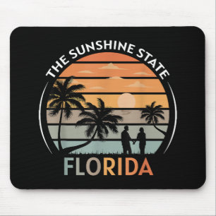 Mousepad Florida Summer Beach Vintage Sunset