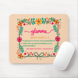 Mousepad Flower Frame Glamma Vovó Definição de vovó