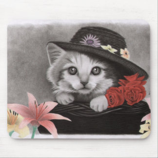 Mousepad Flower kitty