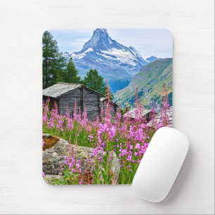 Mousepad Flowers Summer Matterhorn Switzerland