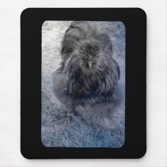 Mousepad Fluffy Silkie Rooster 2 (Frente)