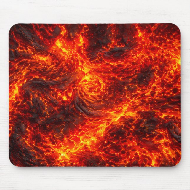 Mousepad Fluxo de Lava Derretida Padrão Abstrato (Frente)